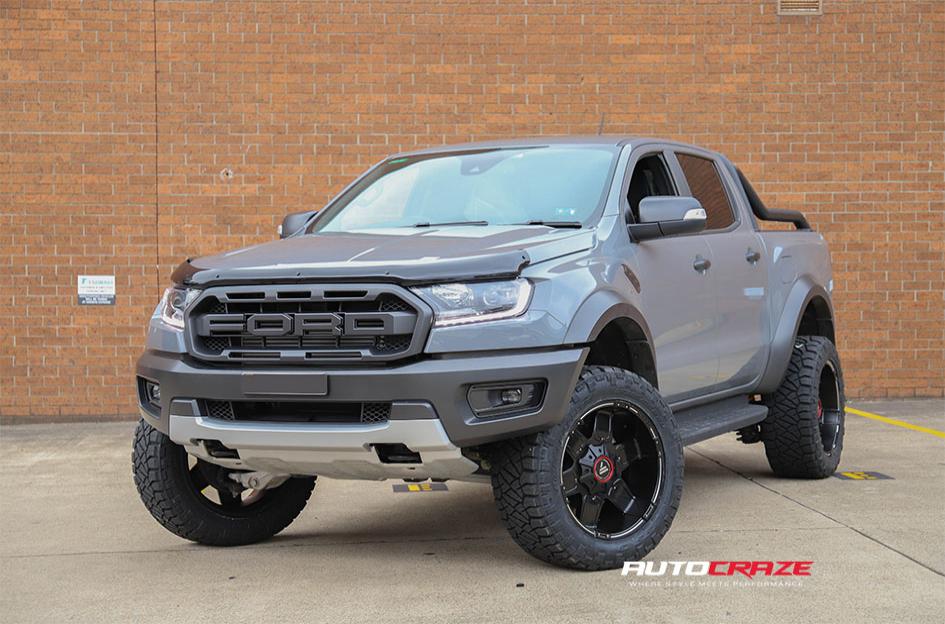 FORD RANGER RAPTOR AB811 SATIN BLACK GLOSS INSERTS